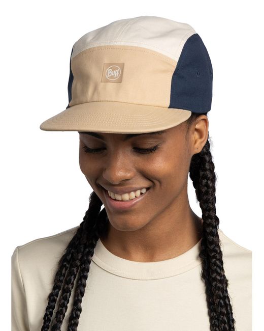 Buff Blue Cap 5 Panel Venture