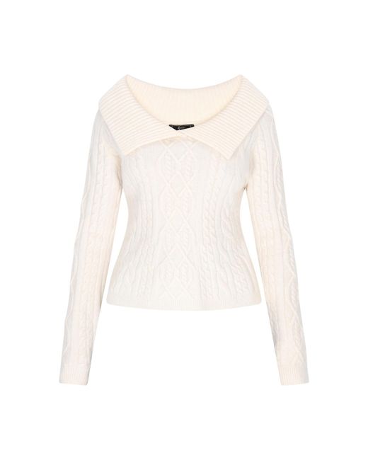 faina White Pullover
