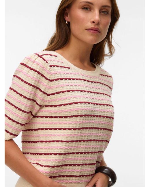 Vero Moda Pink Pullover Vmmonica