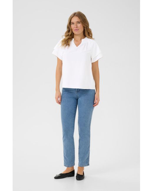Kaffe White Bluse Yrsa