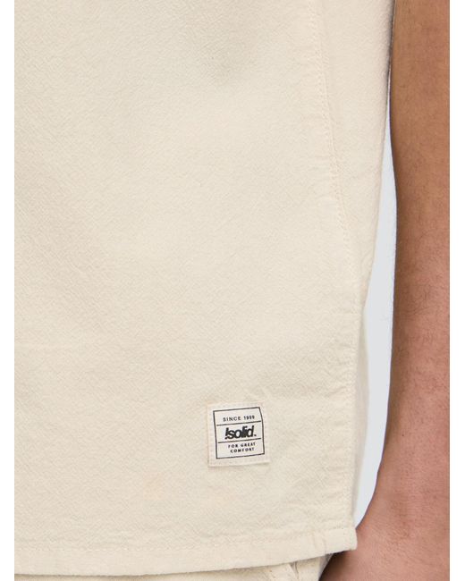 Solid Kurzarmhemd Sdneel in White für Herren