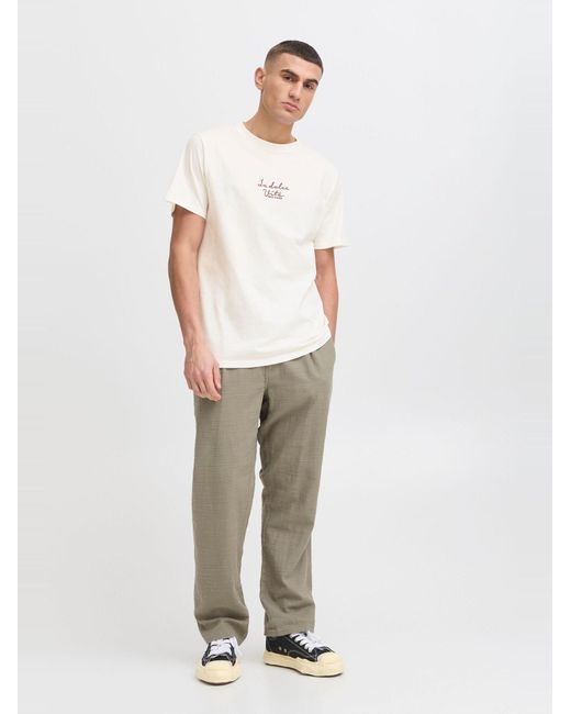 Solid Rundhalsshirt Sdpedro in White für Herren
