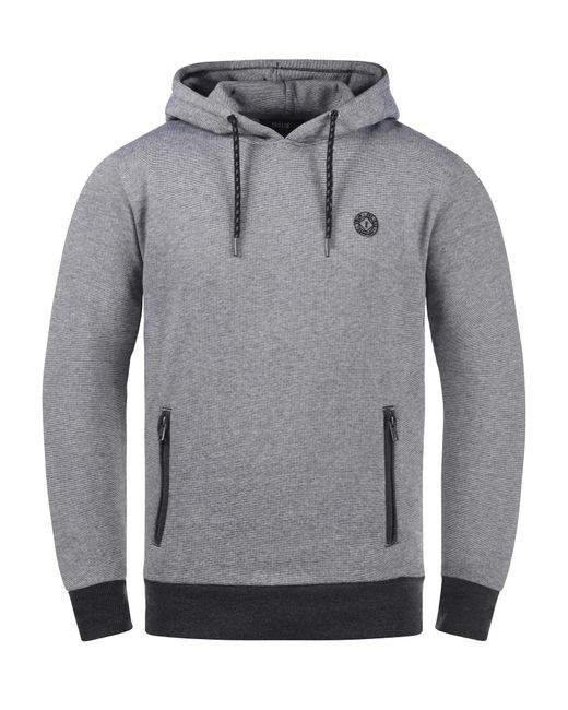 Solid Hoodie 'raffa' in Gray für Herren