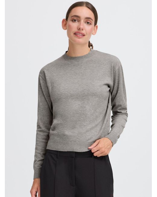 Oxmo Gray Strickpullover Oxiscanny Ls