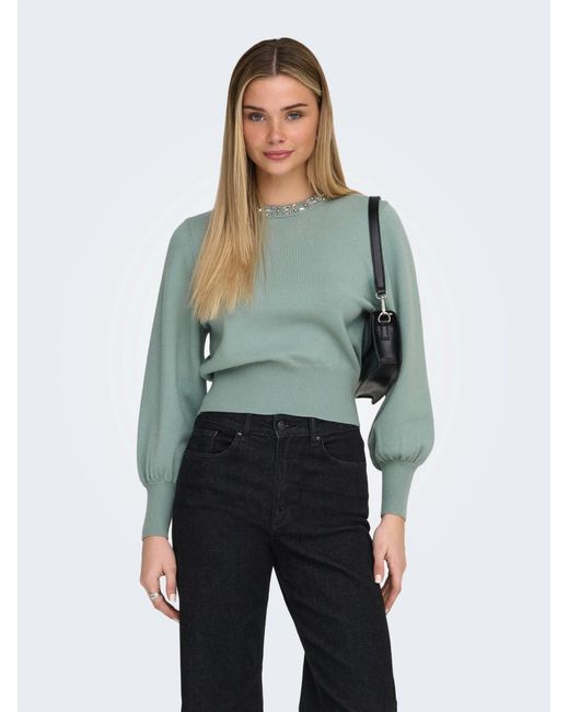 ONLY Green Pullover Onlmile