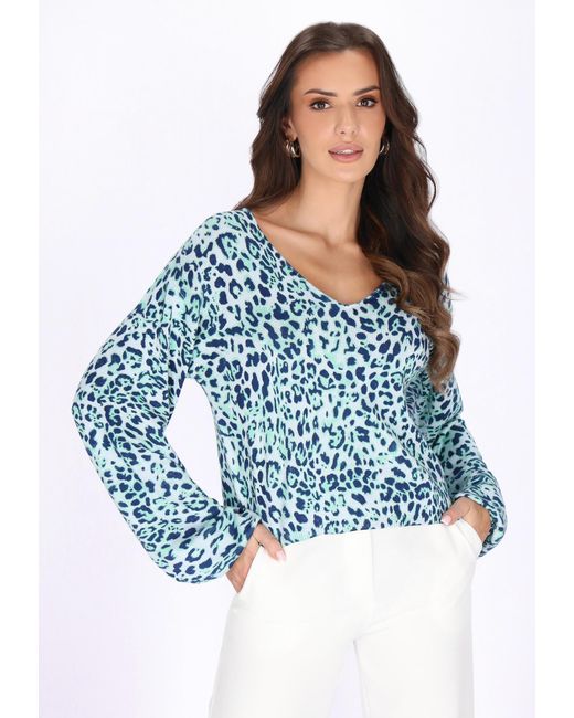 faina Blue Pullover