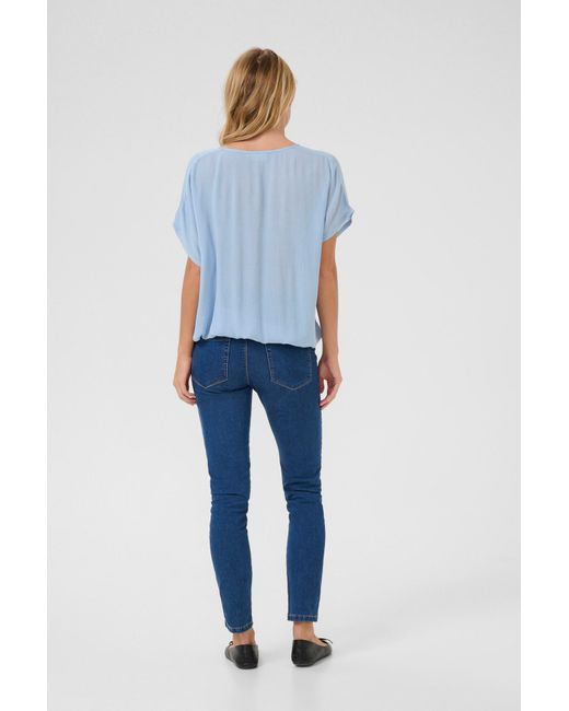 Kaffe Blue Bluse 'Amber Stanley'