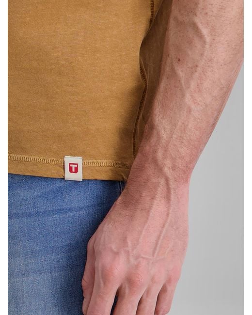 Timezone T-Shirt Basic in Brown für Herren