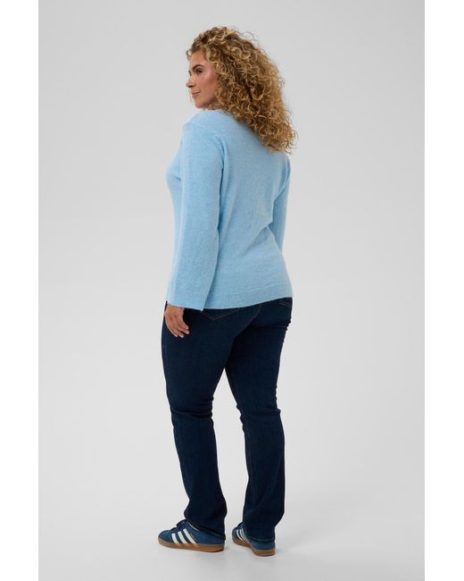 Kaffe Blue Strickpullover Kcjilanda