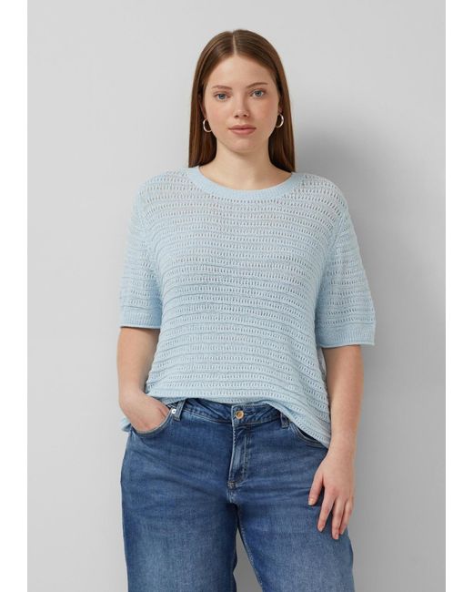 QS Blue Strickpullover