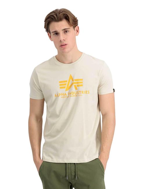Alpha Industries Shirt Basic Logo in White für Herren