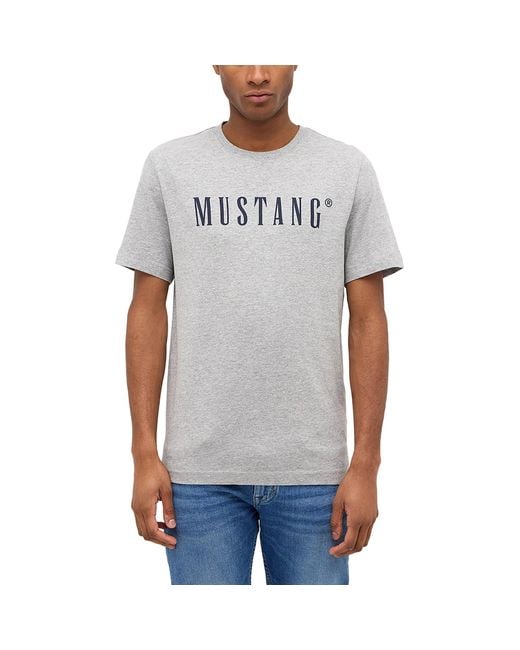 Mustang T-Shirt in Metallic für Herren
