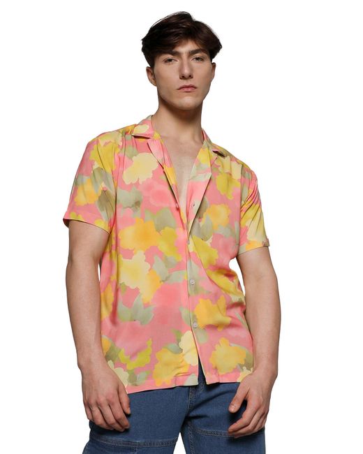 Campus Sutra Hemd Jayce in Yellow für Herren