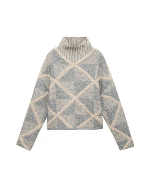 Mango White Pullover 'rombu'