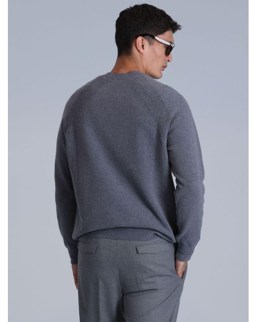 Lufian Pullover Moon in Blue für Herren