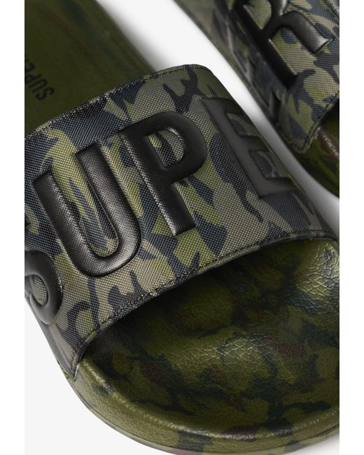 Superdry & Co Badeschuh Core in Green für Herren