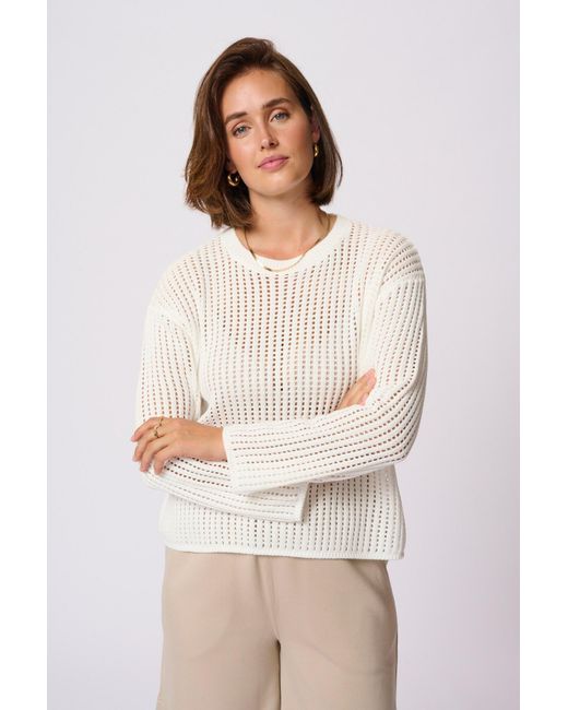 Kaffe White Pullover Kasolar