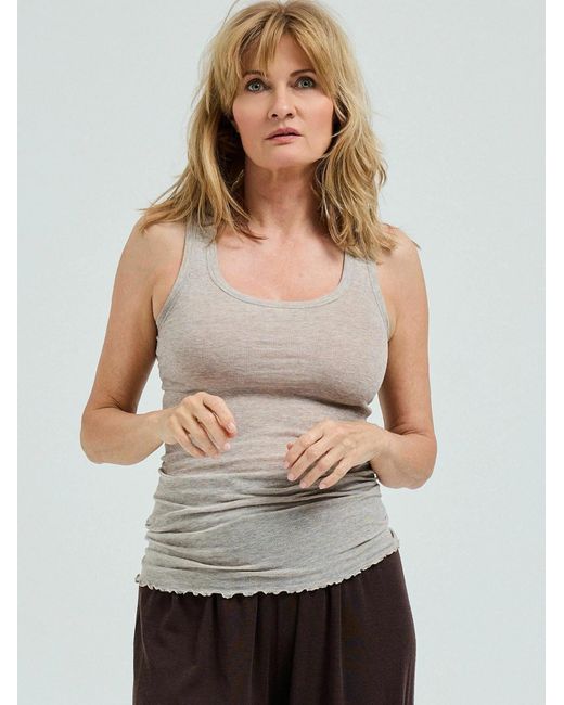 Seamless Basic Gray Top Bella