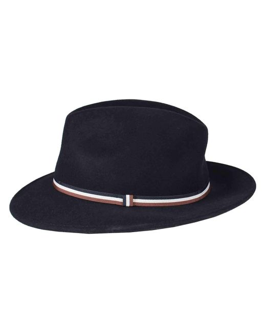Bugatti Hut Fedora in Blue für Herren