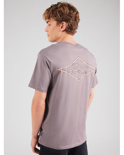 Billabong T-Shirt Crayon Wave in Purple für Herren