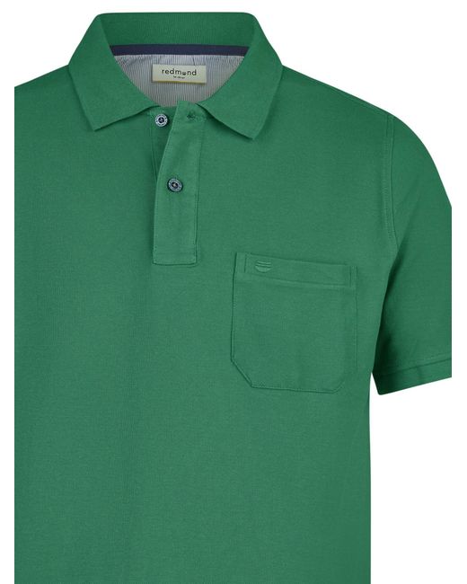 Redmond Shirt Basic in Green für Herren