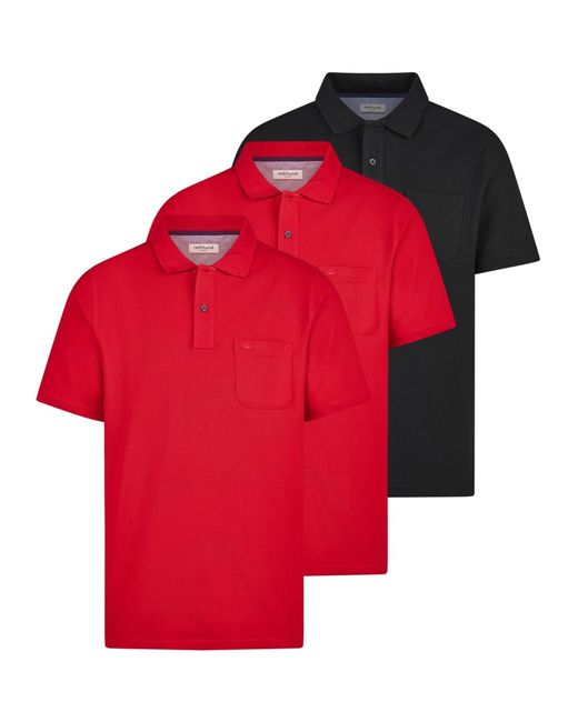 Redmond Shirt Basic in Red für Herren