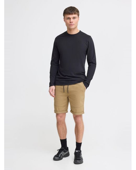 Solid Chinoshorts Henk Mit Elastischem Bund Und Tunnelzug in Natural für Herren