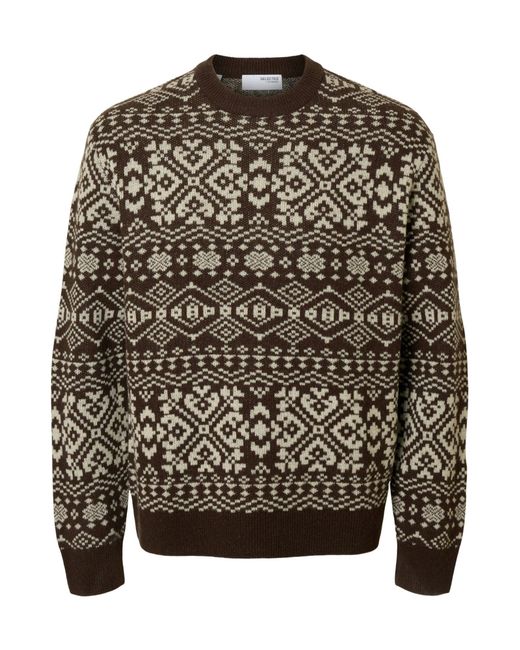 SELECTED Pullover Slhholger in Black für Herren