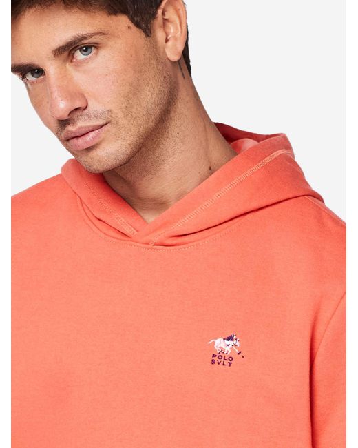 Polo Sylt Sweatshirt Basic in Orange für Herren