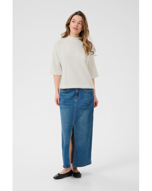 Kaffe White Pullover Kamarina