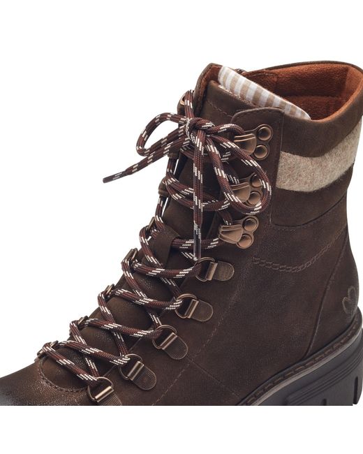 Marco Tozzi Brown Schnürboots