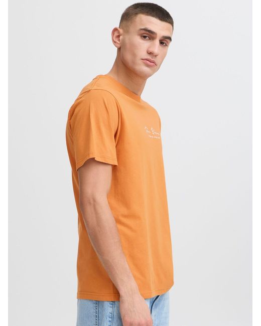 Solid Rundhalsshirt Sdpedro in Orange für Herren