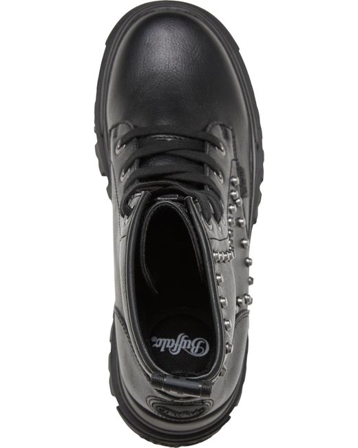Buffalo Black Schnürstiefelette Aspha