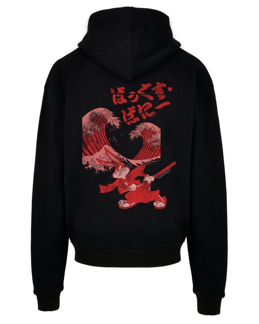 F4NT4STIC Sweatshirt Looney Tunes Bugs Bunny Shogun in Black für Herren