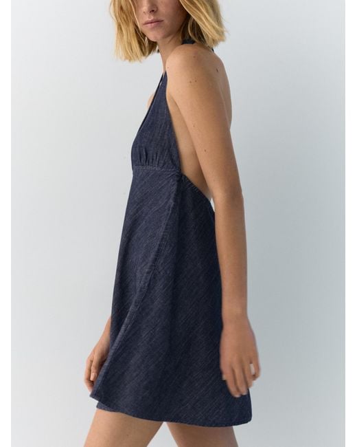 Pull&Bear Blue Kleid