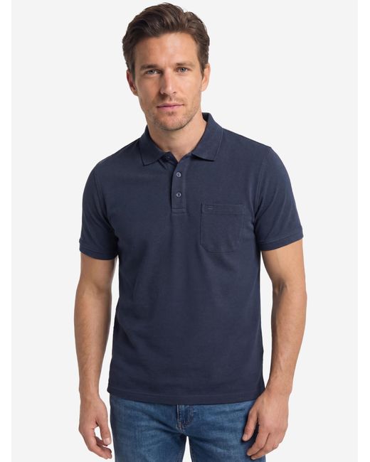 Redmond Shirt Basic in Blue für Herren