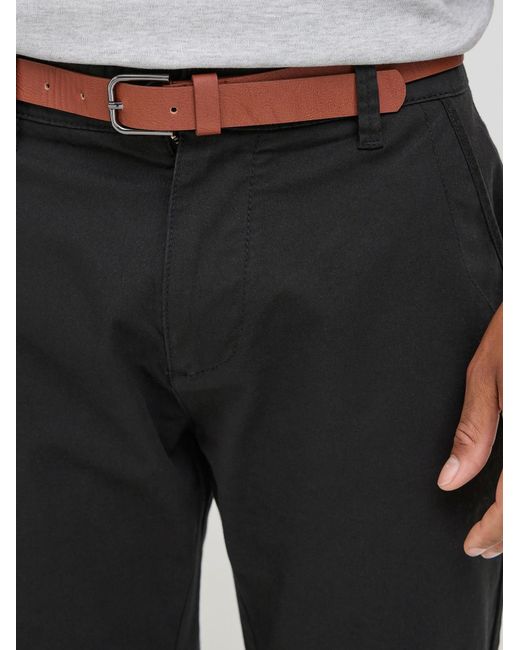 Solid Chinoshorts Montijo in Black für Herren
