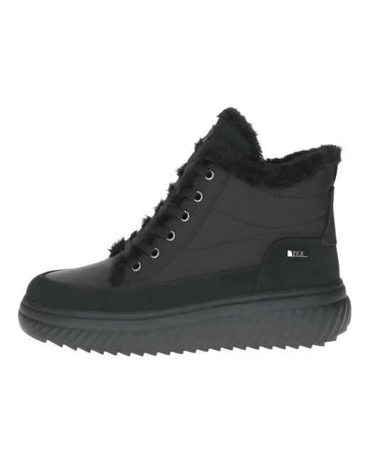 Caprice Black Schnürstiefelette