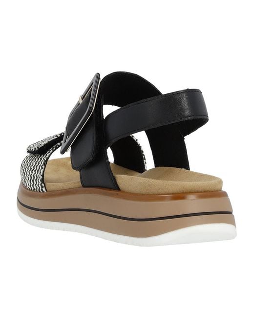 Remonte Black Sandale Basic