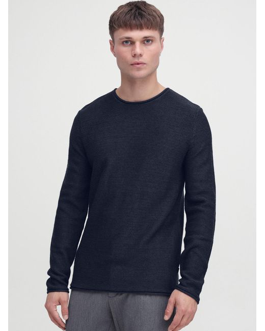 Solid Pullover in Blue für Herren