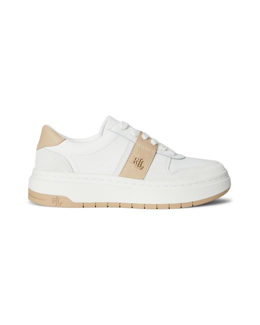 Ralph Lauren White Sneaker Harlie