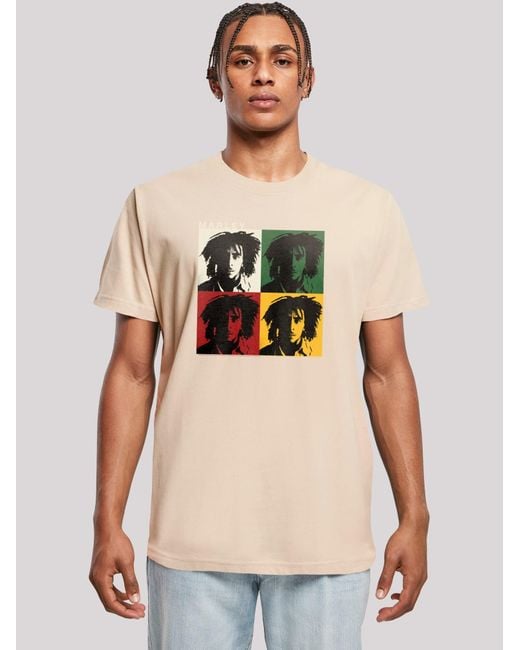 F4NT4STIC T-Shirt Bob Marley in Multicolor für Herren