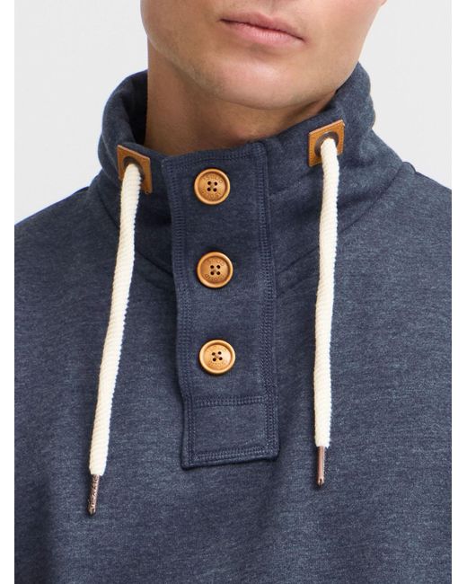 Solid Sweatshirt Trip in Blue für Herren