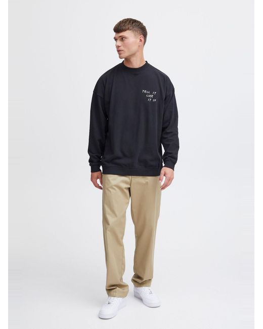 Solid Sweatshirt Ingvor in Blue für Herren
