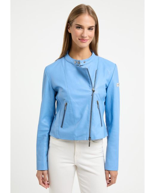 Frieda & Freddies Blue Lederjacke Leather Jacket