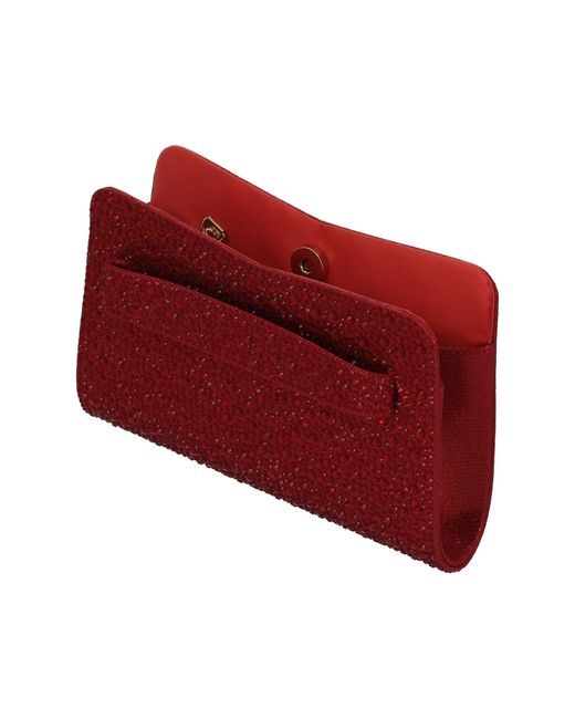faina Red Clutch