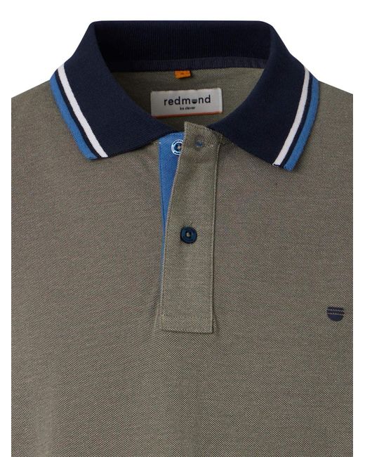 Redmond Shirt Basic in Green für Herren