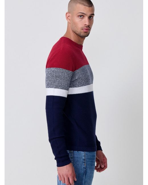 Koröshi Strickpullover in Blue für Herren