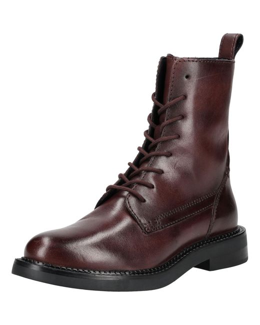 Geox Brown Stiefelette Leder Schnürstiefelette