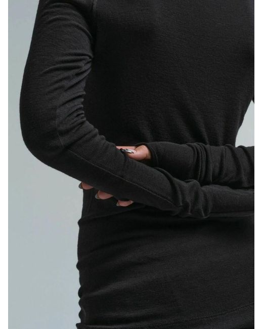 Seamless Basic Black Shirt Jade